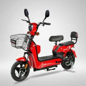 Scooter eléctrico urbano con canasto
