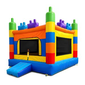 Castillo Inflable Multicolor Lego con Toboganes